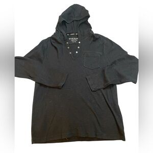 Guess Black Hooded Sweatshirt Casual Fit